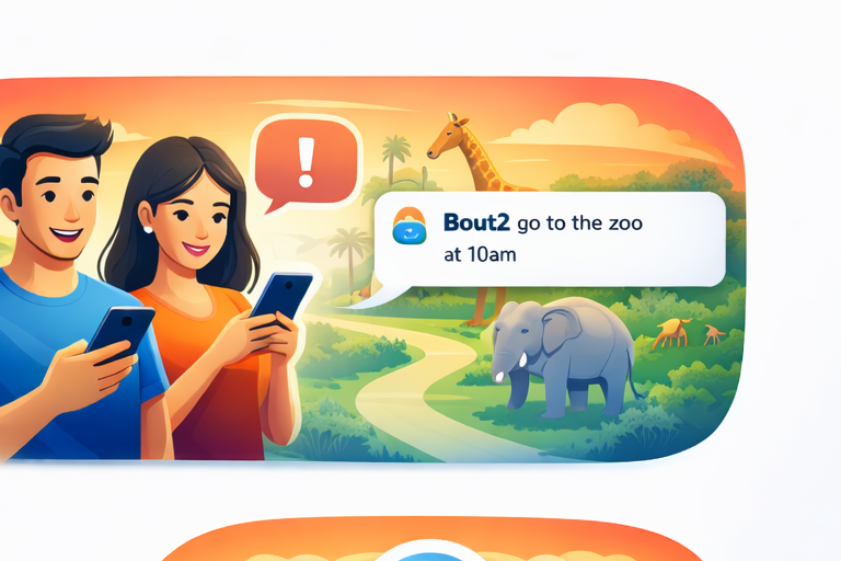 Friends making plans with Bout2